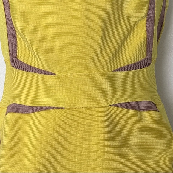 Herve Leger Bandage Dress Sweetheart Neckline Contrast Trim Womens Small - Picture 5 of 16